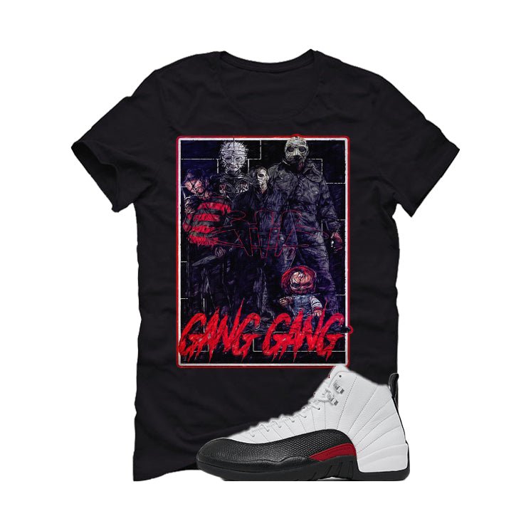 Air Jordan 12 “Red Taxi” | illcurrency Black T-Shirt (GANG product image 2