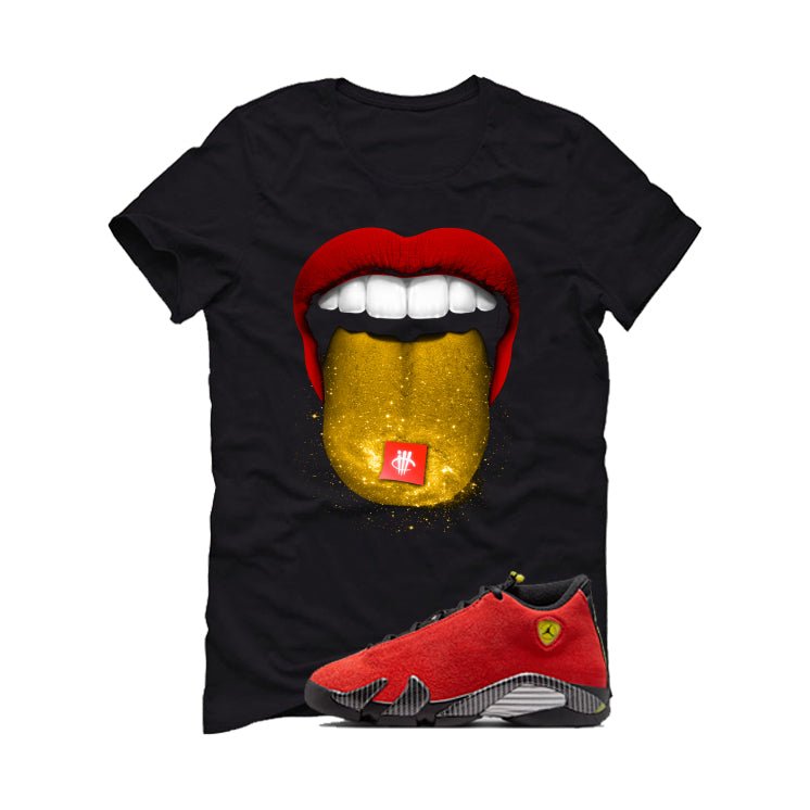 Air Jordan 14 Ferrari Black T-Shirt (Trippin)| illcurrency product image 2