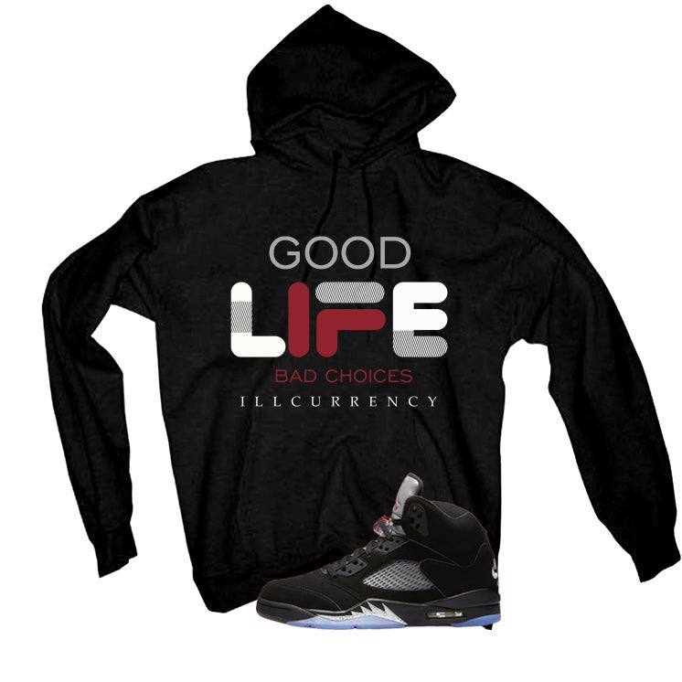 Air Jordan 5 Black Metallic Reimagined T-Shirt (Bad product image 3