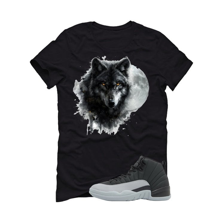 Air Jordan 12 Black/Wolf Grey Black T-Shirt (Moon Wolf) product image 2