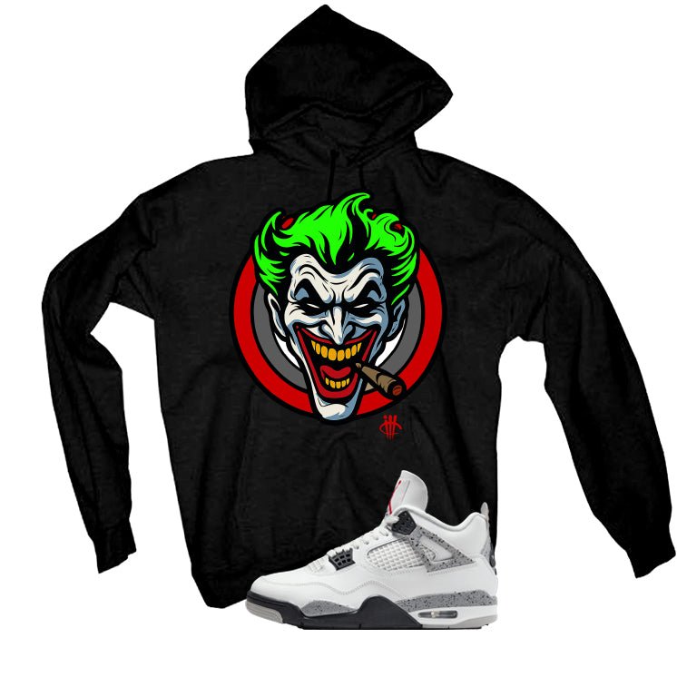 Air Jordan 4 White Cement Black T-Shirt (Joke The Joker) product image 3
