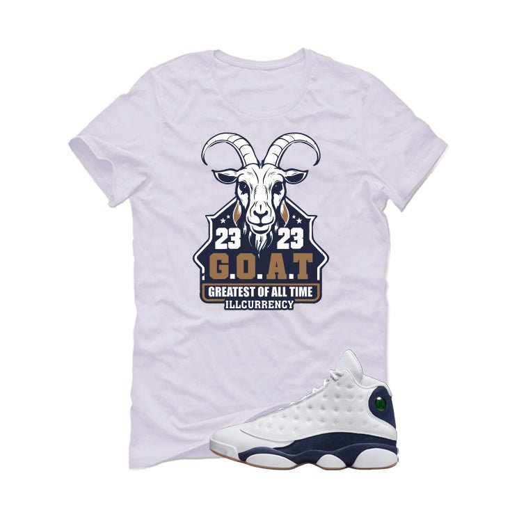 Air Jordan 13 Midnight Navy White T-Shirt (GOAT 23) product image 2
