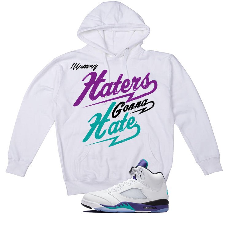 Air Jordan 5 OG Grape White T-Shirt (Haters gonna hate) product image 3