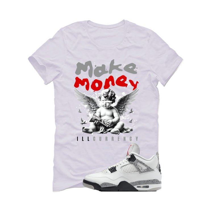 Air Jordan 4 White Cement T-Shirt (Make Money)| illcurrency product image 2