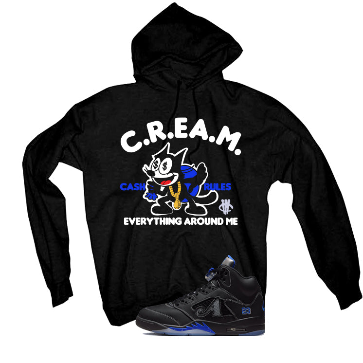 Awake NY x Air Jordan 5 Racer Blue Black T-Shirt (Cream) product image 3
