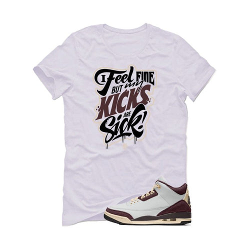 A Ma Maniere x Air Jordan 3 Burgundy Crush White T-Shirt product image 2