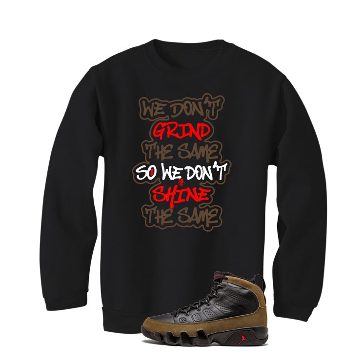 Air Jordan 9 Olive Black T-Shirt (We Don't Grind The Same) product image 4