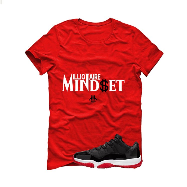 Air Jordan 11 Low Bred Red T-Shirt (Millionaire Mindset) product image 2