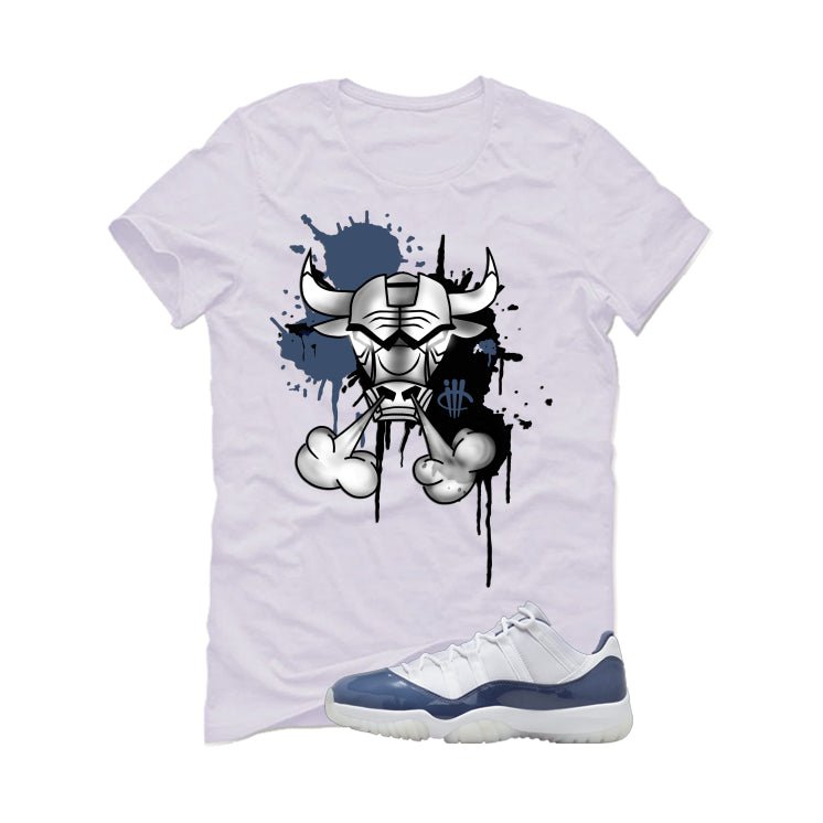 Air Jordan 11 Low Diffused Blue White T-Shirt (Iron Bull) product image 2