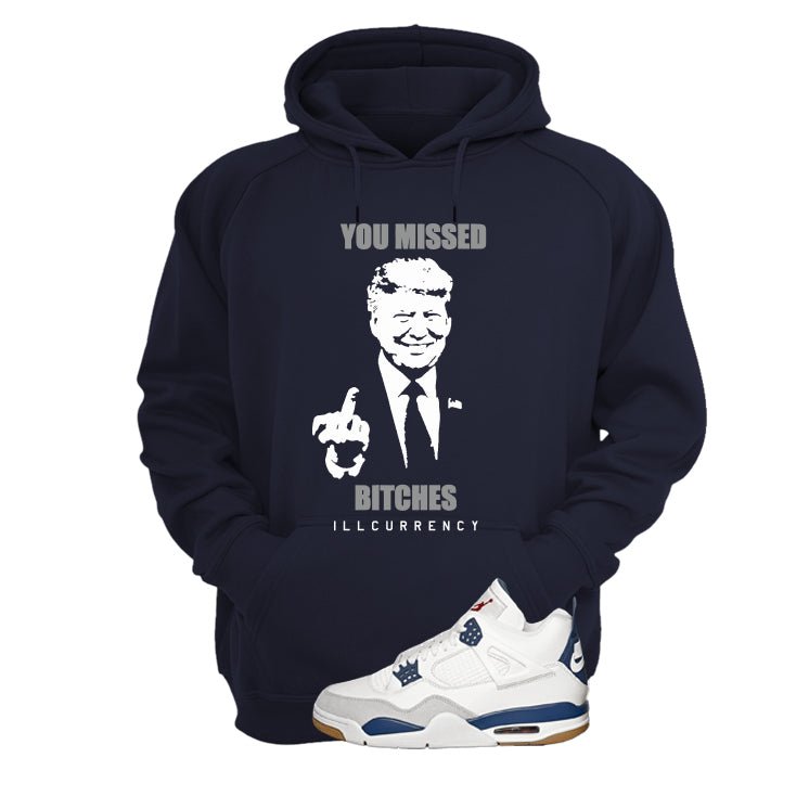 Nike SB x Air Jordan 4 Navy Blue T-Shirt (Trump you product image 3