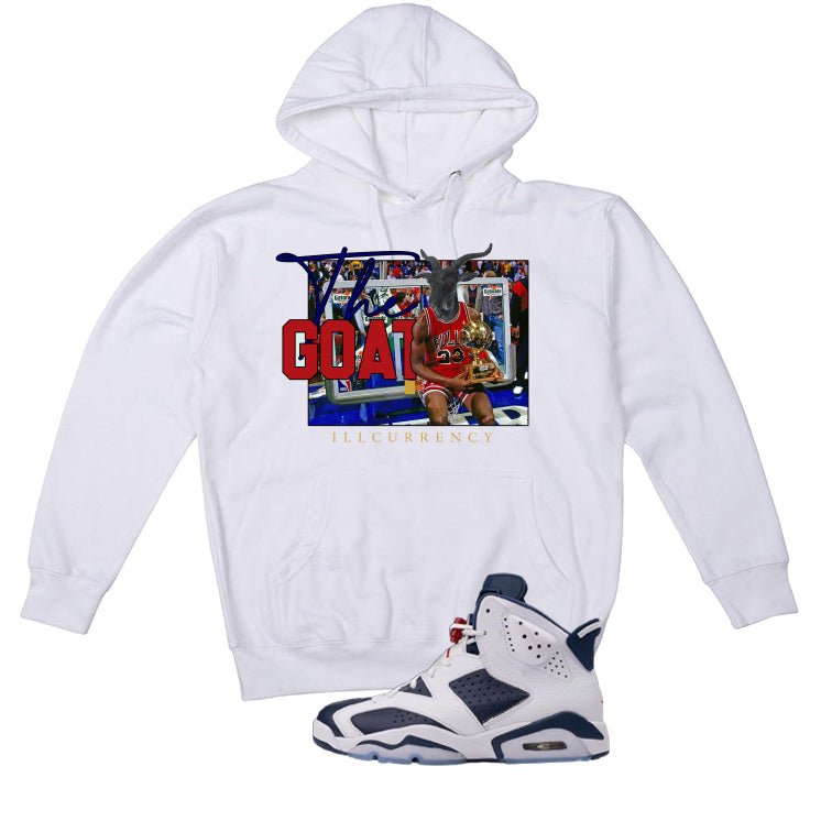 Air Jordan 6 Olympic White T-Shirt (GOAT 23)| illcurrency product image 3