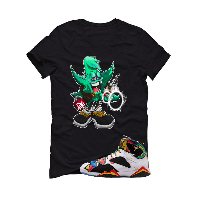 Air Jordan 7 Miro Matching T-Shirt Black (Bad Weed) product image 2