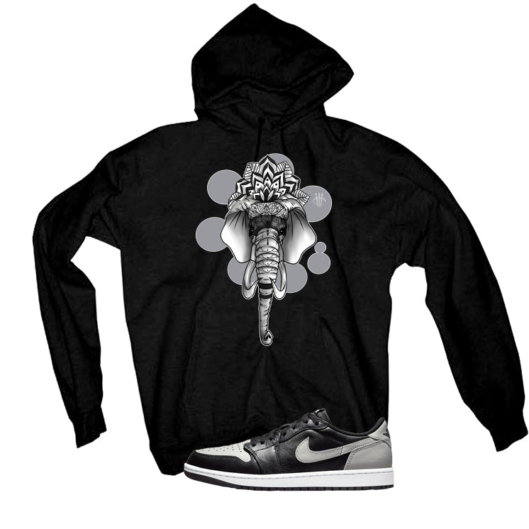 Air Jordan 1 Low OG Shadow Black T-Shirt (Elephant) product image 3