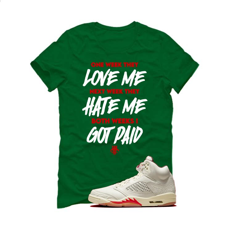 Air Jordan 5 El Grito Pine Green T-Shirt (Paid)| illcurrency product image 2