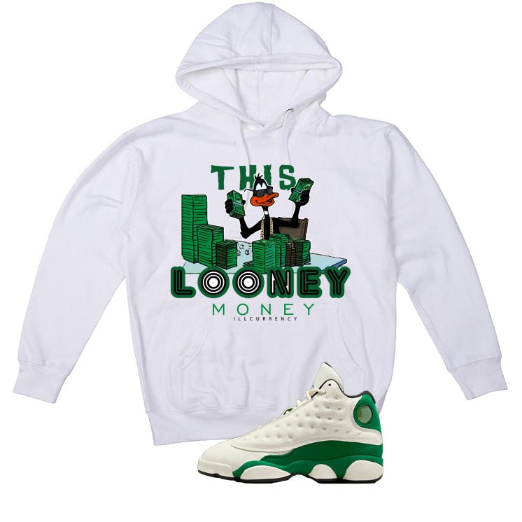 Air Jordan 13 GS Pine Green White T-Shirt (Looney Money) product image 3