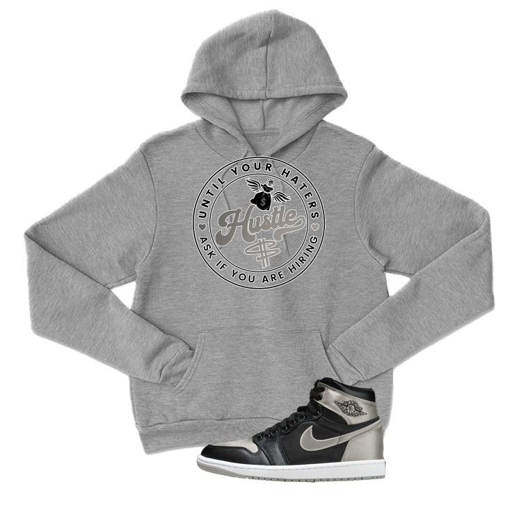 Air Jordan 1 High OG WMNS Satin Shadow Grey T-Shirt (Haters product image 3