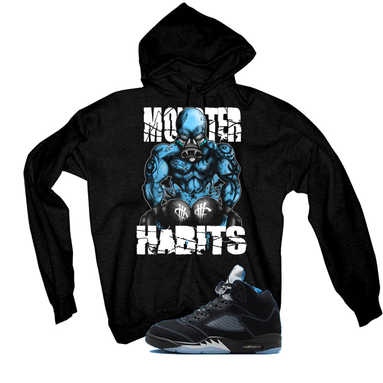 Air Jordan 5 Black/University Blue Matching T-Shirt Black product image 3