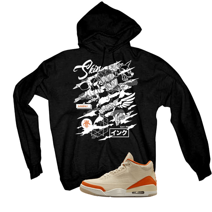 Air Jordan 3 WMNS Starfish Black T-Shirt (Skin And Ink) product image 3
