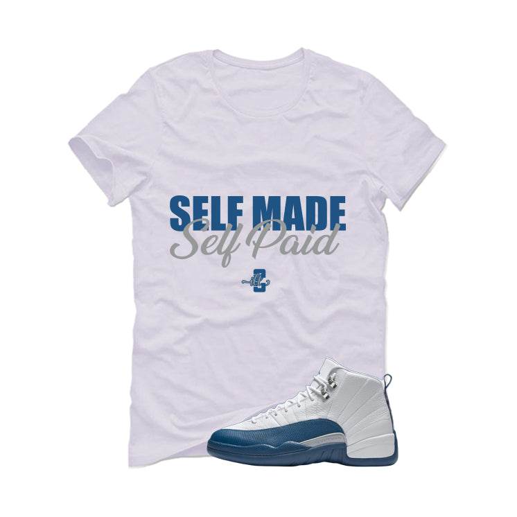 Air Jordan 12 French Blue White T-Shirt (Self Made Paid) product image 2
