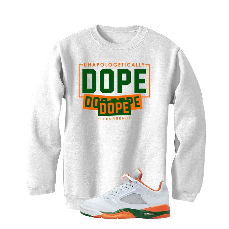 Air Jordan 5 GS Miami Hurricanes White T-Shirt (DOPE) product image 4