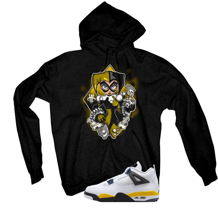 Air Jordan 4 Tour Yellow Matching T-Shirt Black (Jack in a product image 3