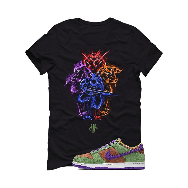 Nike Dunk Low “Veneer” | illcurrency Black T-Shirt (Turtles) product image 2