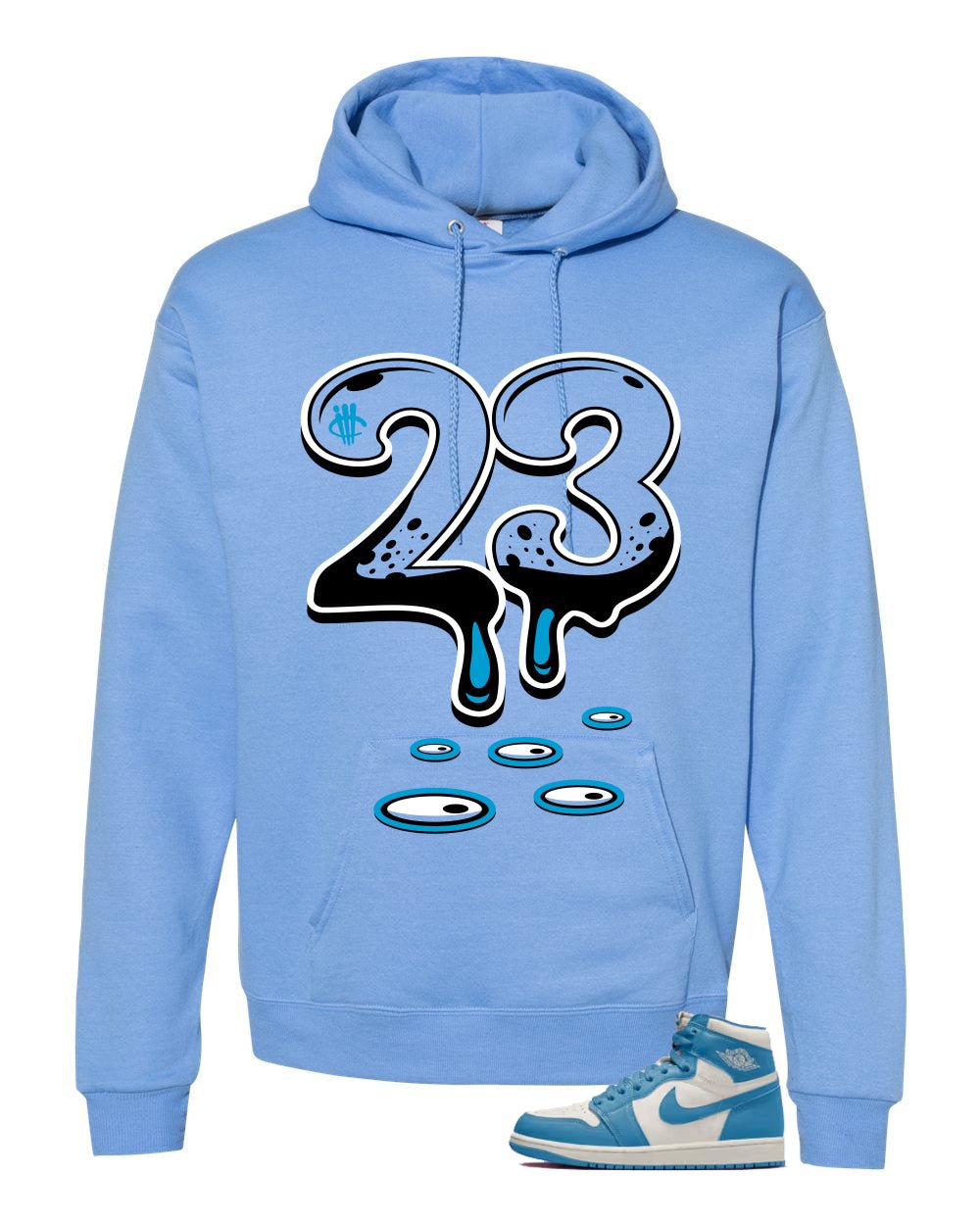 Air Jordan 1 High OG UNC Reimagined Carolina Blue T-Shirt product image 3