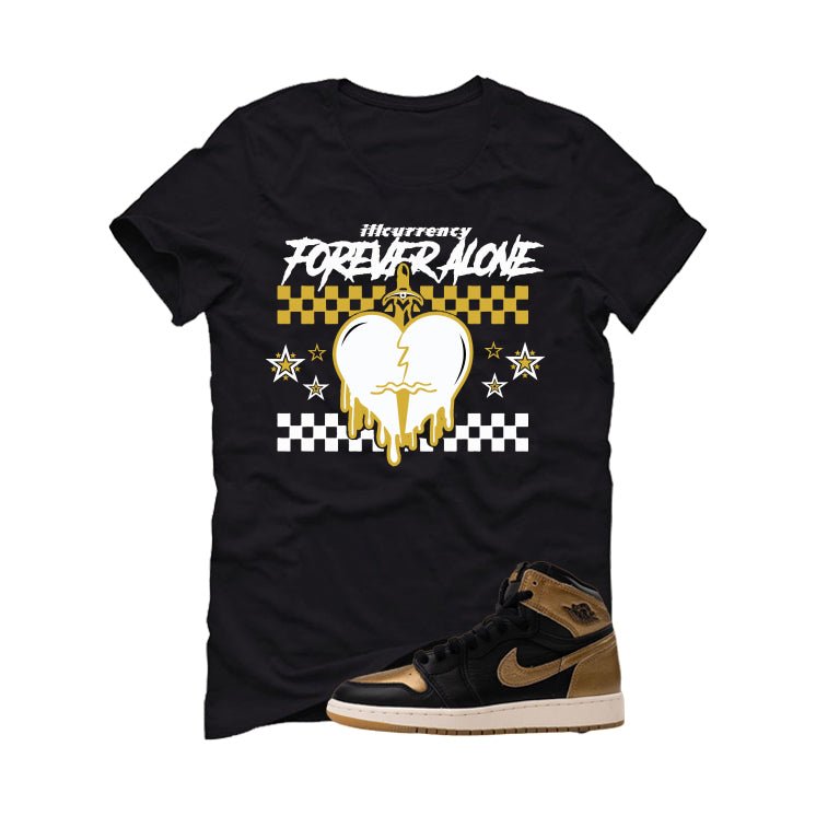 Air Jordan 1 High OG Metallic Gold Black T-Shirt (Forever product image 2