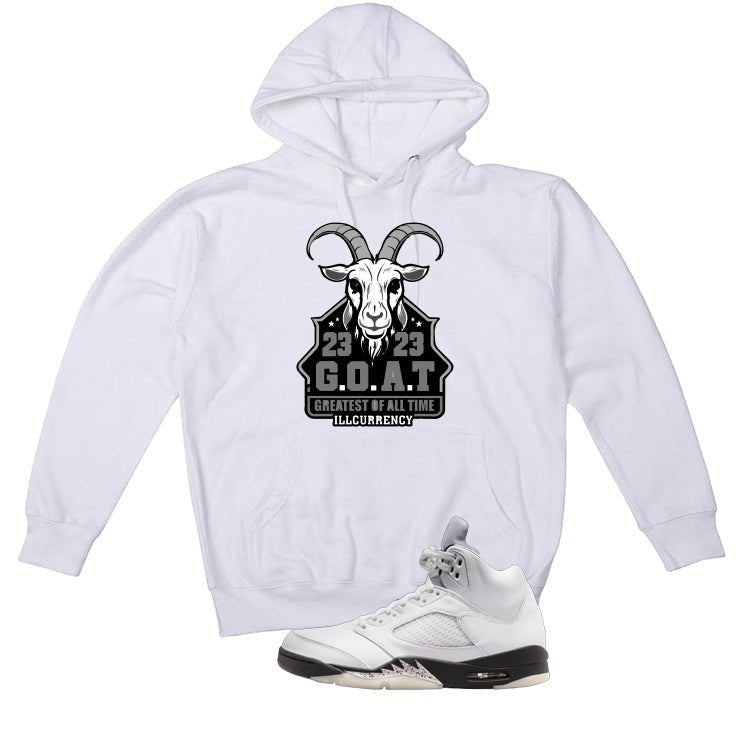 Air Jordan 5 White Black T-Shirt (GOAT 23)| illcurrency product image 3