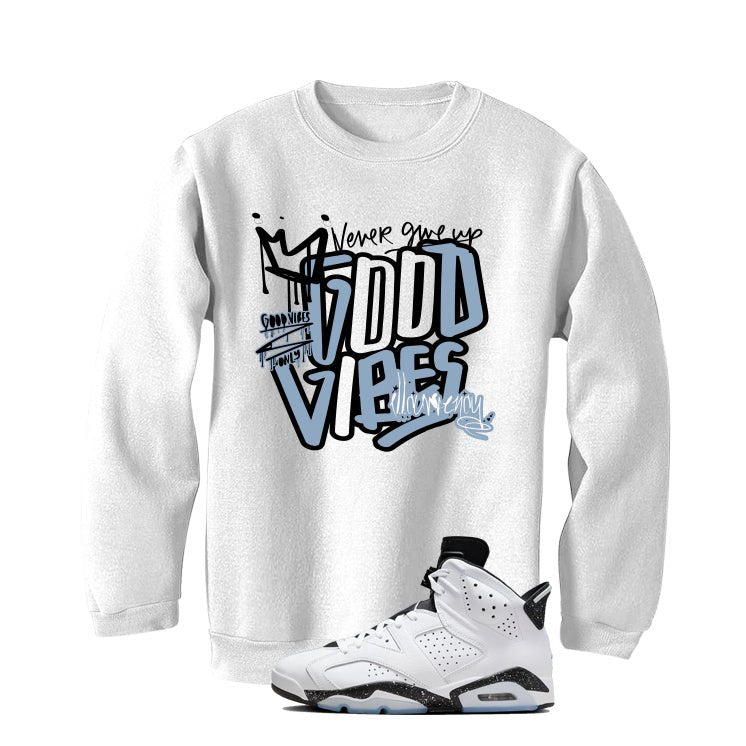 Air Jordan 6 Reverse Oreo White T-Shirt (Good Vibes) product image 4