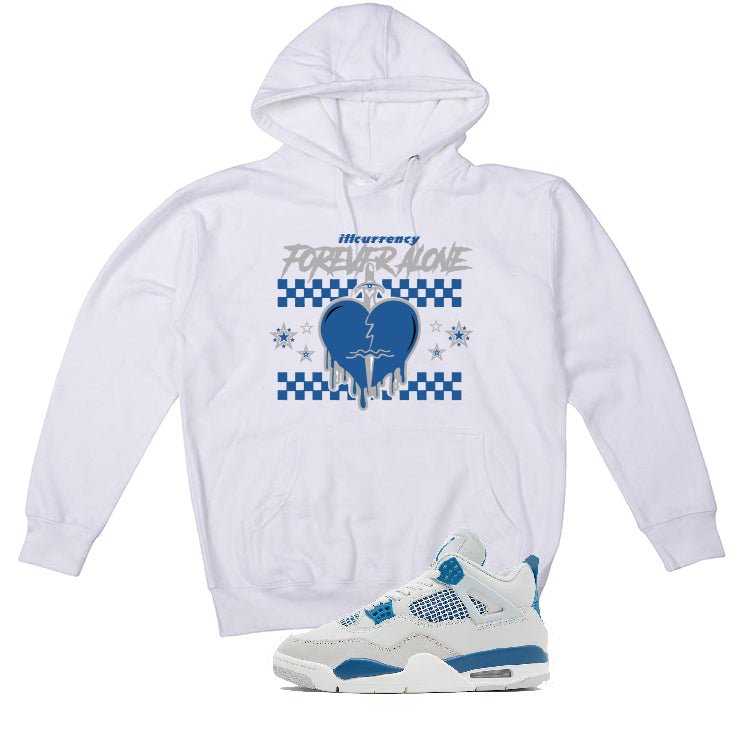 Air Jordan 4 “Military Blue” | illcurrency White T-Shirt product image 3