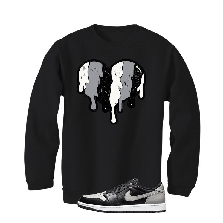 Air Jordan 1 Low OG Shadow Black T-Shirt (Heart) product image 4