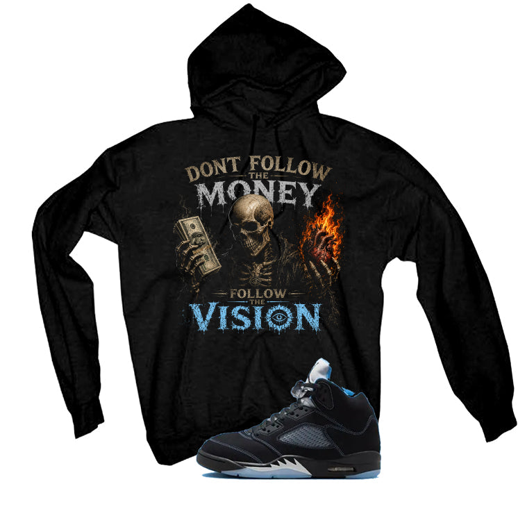 Air Jordan 5 Black/University Blue Matching T-Shirt Black product image 3