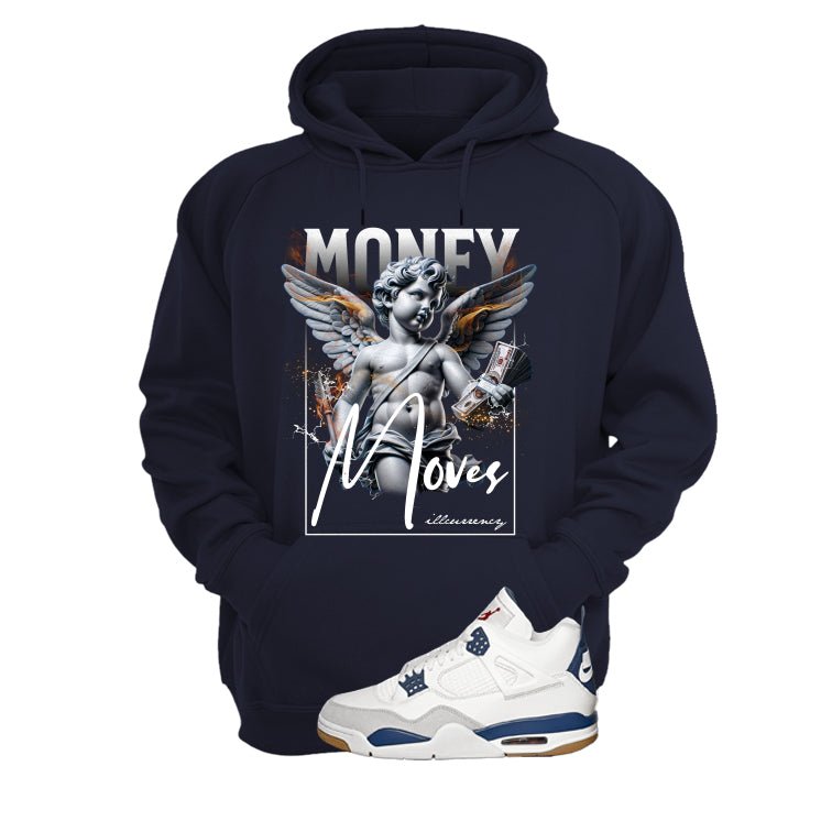Nike SB x Air Jordan 4 Navy Blue T-Shirt (Money Moves) product image 3