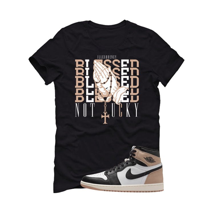 Air Jordan 1 High OG Latte Black T-Shirt (Blessed not product image 2
