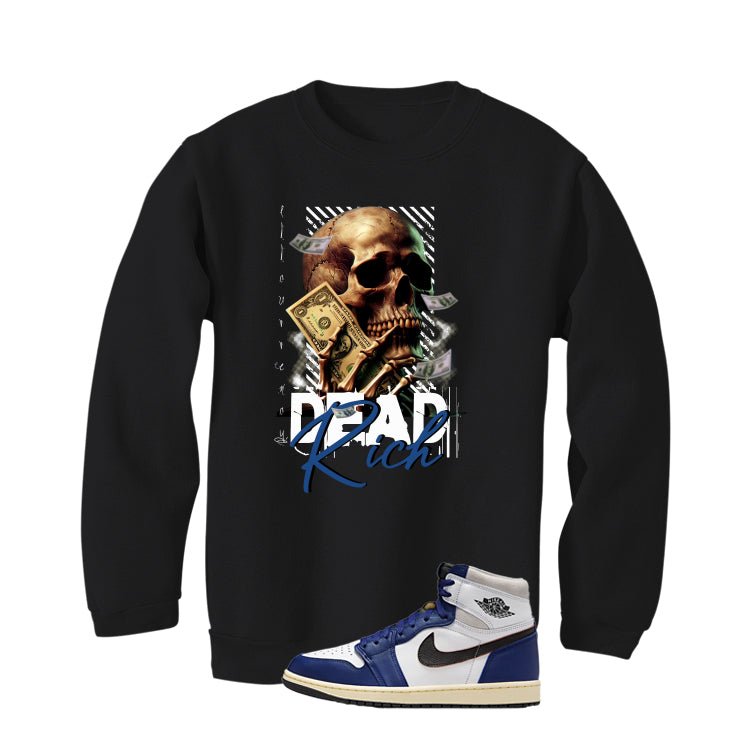 Air Jordan 1 Rare Deep Royal Blue Black T-Shirt (Dead product image 4