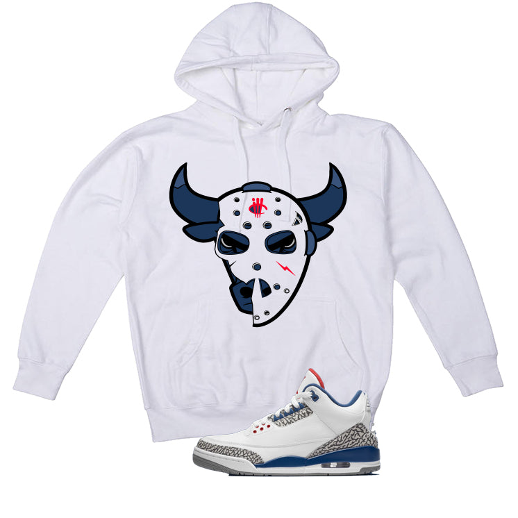 Air Jordan 3 True Blue Matching T-Shirt White (Jason Mask) product image 3