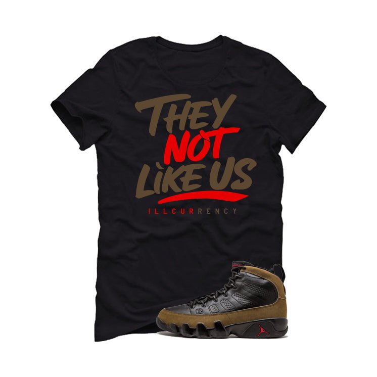 Air Jordan 9 Olive Black T-Shirt (They not like us) product image 2