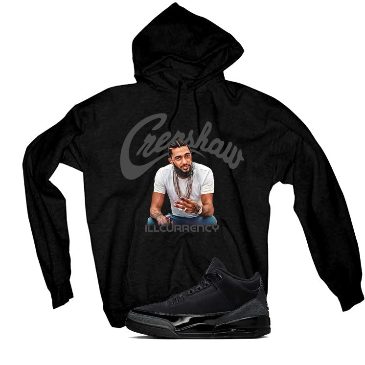 Air Jordan 3 Black Cat T-Shirt (Crenshaw)| illcurrency product image 3
