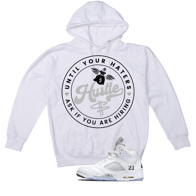 Air Jordan 5 OG White Metallic Matching T-Shirt product image 3