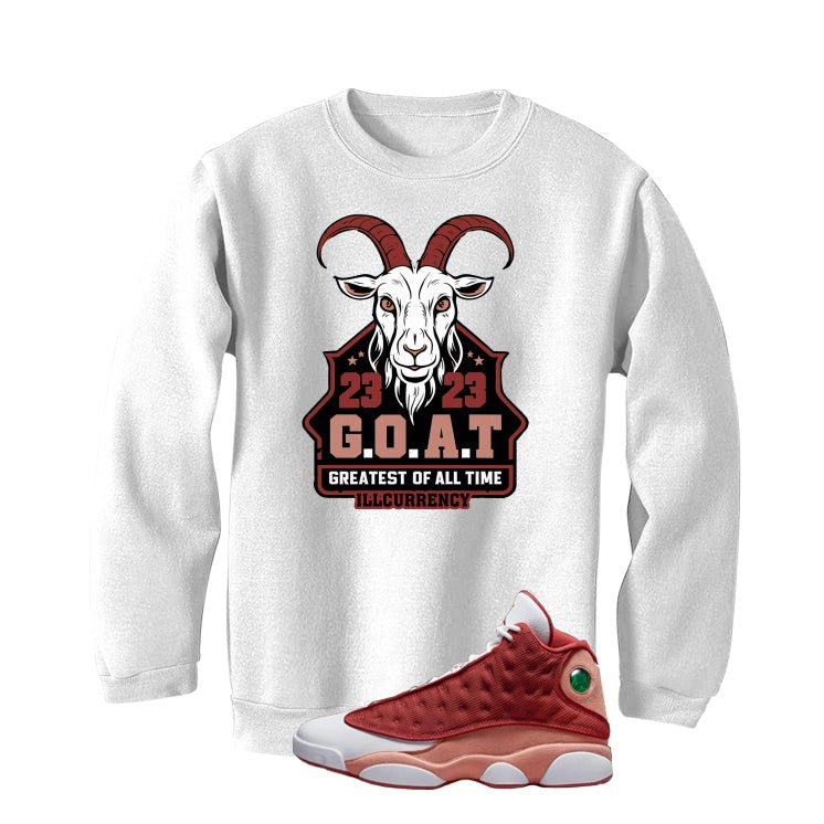 Air Jordan 13 Dune Red White T-Shirt (GOAT)| illcurrency product image 4