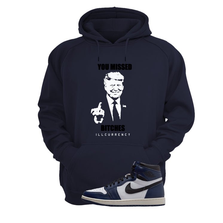 Air Jordan 1 High OG Midnight Navy Blue T-Shirt (Trump you product image 3