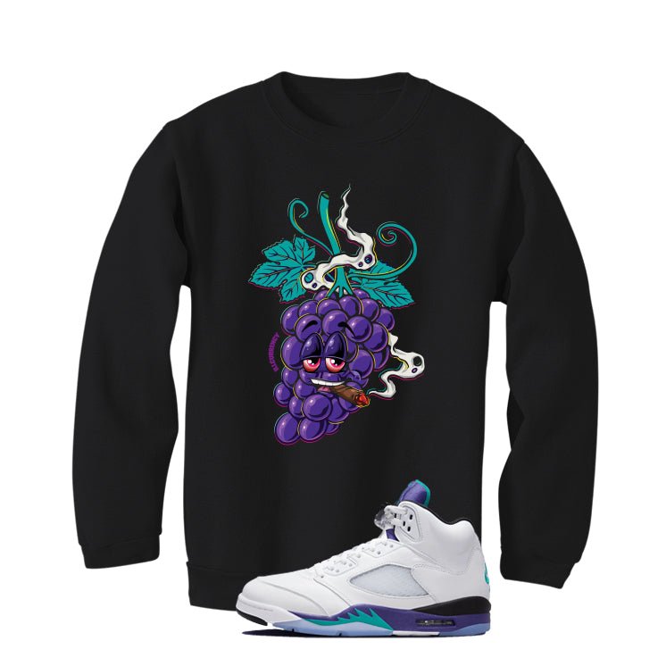 Air Jordan 5 OG Grape Black T-Shirt (High 5's)| illcurrency product image 4
