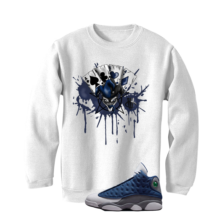 Air Jordan 13 Flint White T-Shirt (Joker Cards)| illcurrency product image 4