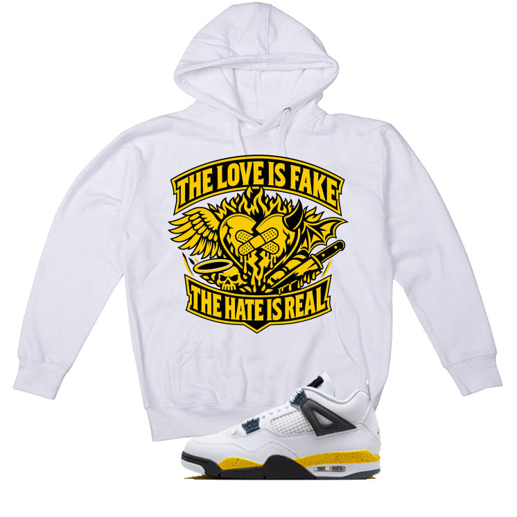 Air Jordan 4 Tour Yellow Matching T-Shirt The Love is fake product image 3