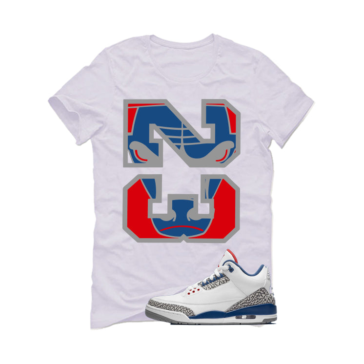 Air Jordan 3 True Blue Matching T-Shirt White (23) product image 2
