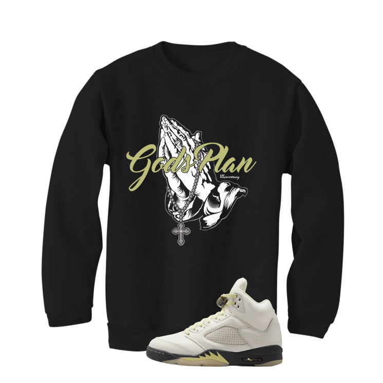 Air Jordan 5 WMNS Luminous Green Black T-Shirt (Gods Plan) product image 4