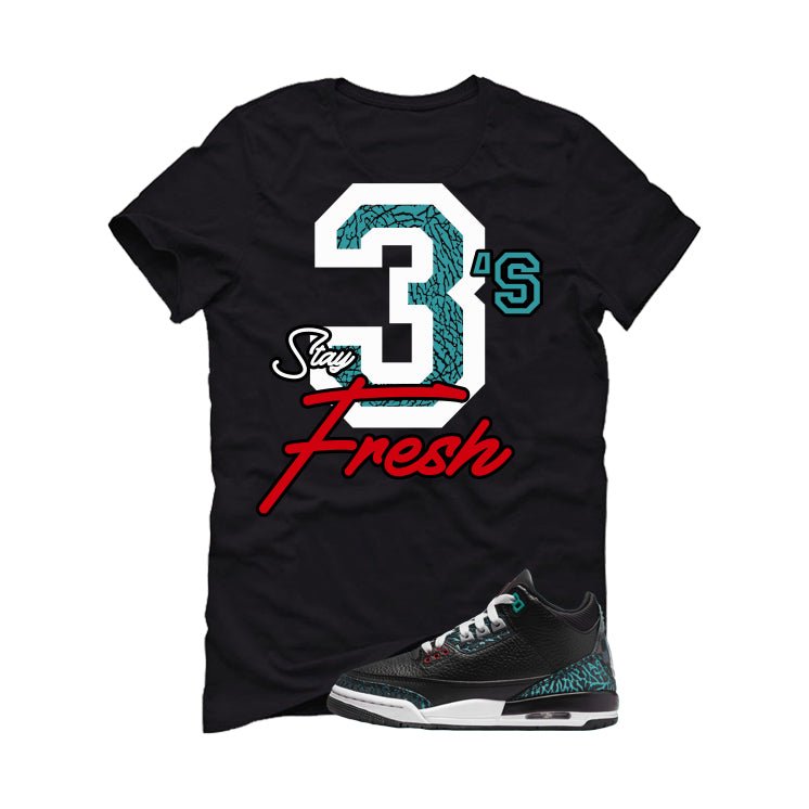 Air Jordan 3 GS Moto Black T-Shirt (Stay Fresh)| illcurrency product image 2