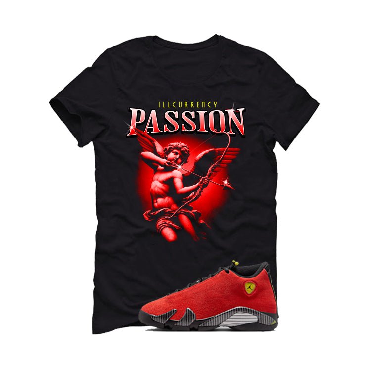 Air Jordan 14 Ferrari Black T-Shirt (Passion)| illcurrency product image 2
