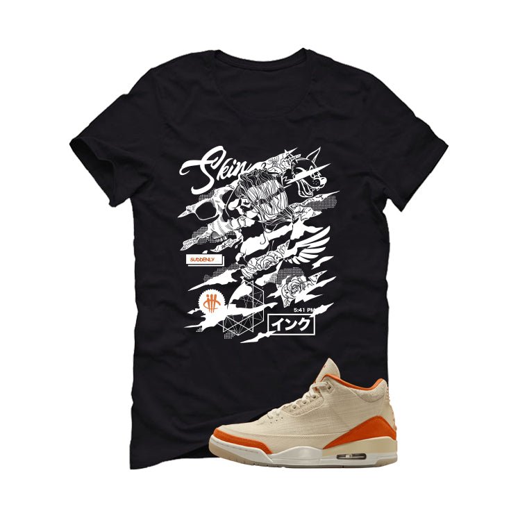 Air Jordan 3 WMNS Starfish Black T-Shirt (Skin And Ink) product image 2